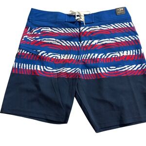NWT HIC Hawaiian Island Creations Mens Beach Resortwear Surf Board Shorts Sz 34